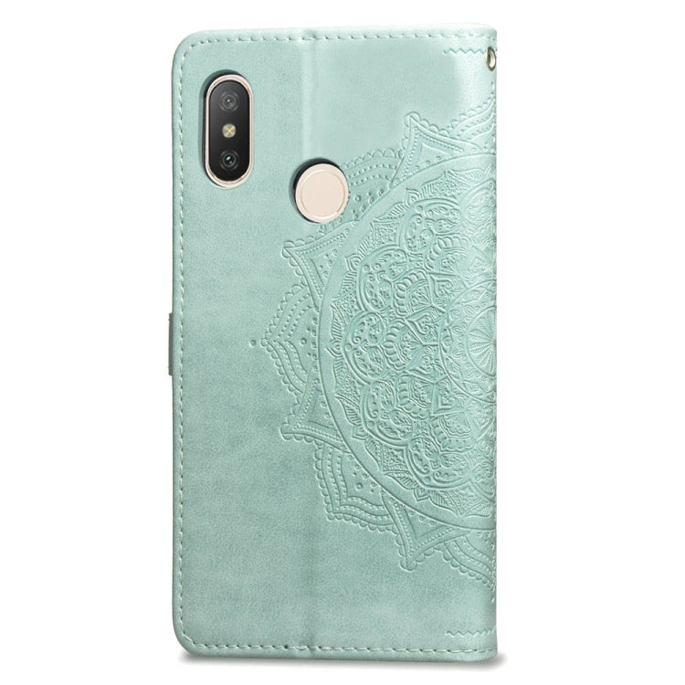 For Xiaomi Redmi Note 5 Pro Halfway Mandala Embossing Pattern Horizontal Flip Leather Case with Holder & Card Slots & Wallet & Lanyard