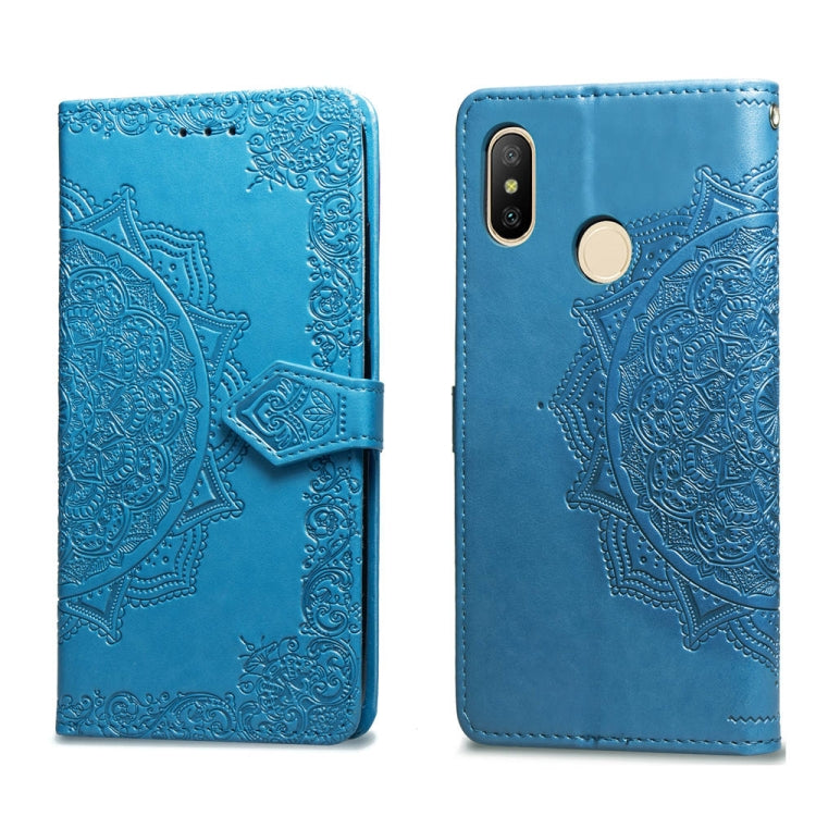 For Xiaomi Redmi Note 5 Pro Halfway Mandala Embossing Pattern Horizontal Flip Leather Case with Holder & Card Slots & Wallet & Lanyard