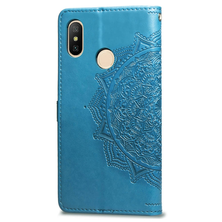 For Xiaomi Redmi Note 5 Pro Halfway Mandala Embossing Pattern Horizontal Flip Leather Case with Holder & Card Slots & Wallet & Lanyard