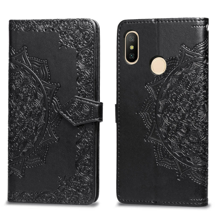 For Xiaomi Redmi Note 5 Pro Halfway Mandala Embossing Pattern Horizontal Flip Leather Case with Holder & Card Slots & Wallet & Lanyard