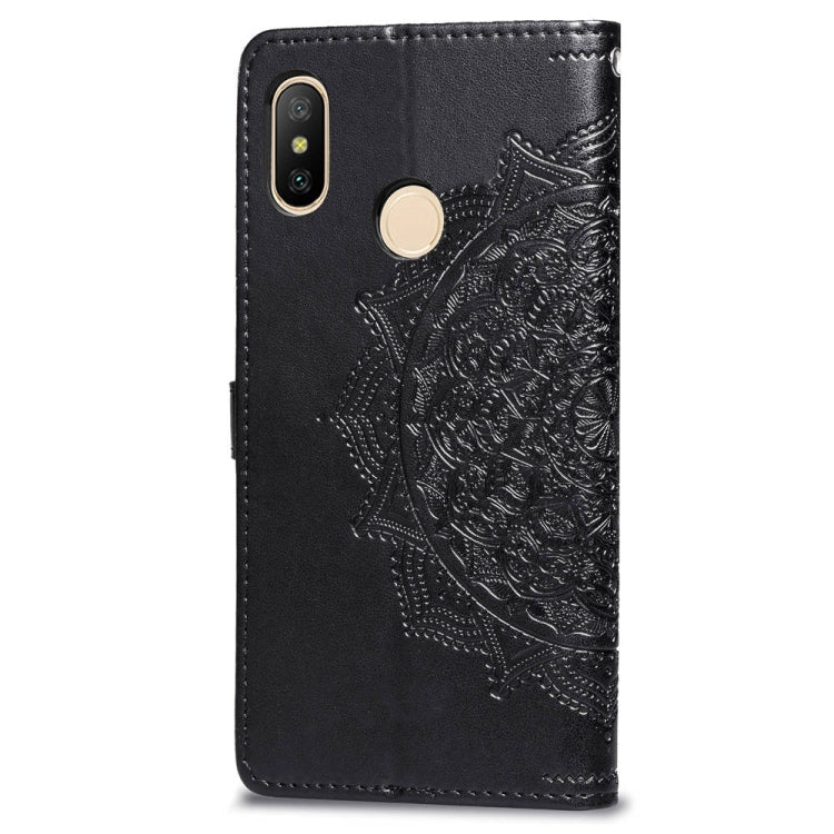For Xiaomi Redmi Note 5 Pro Halfway Mandala Embossing Pattern Horizontal Flip Leather Case with Holder & Card Slots & Wallet & Lanyard