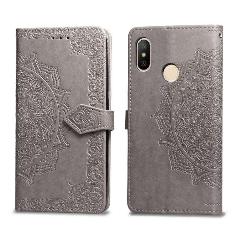 For Xiaomi Redmi Note 5 Pro Halfway Mandala Embossing Pattern Horizontal Flip Leather Case with Holder & Card Slots & Wallet & Lanyard