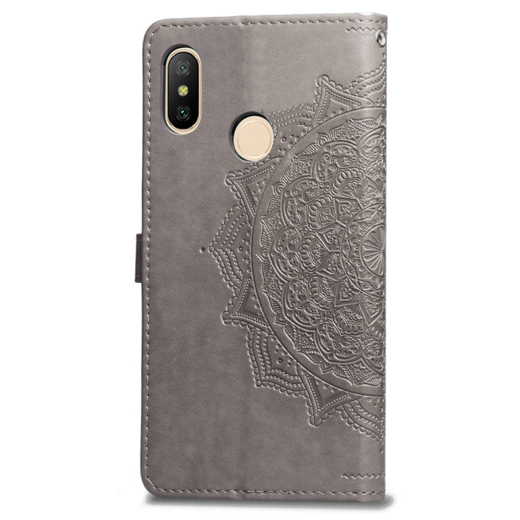 For Xiaomi Redmi Note 5 Pro Halfway Mandala Embossing Pattern Horizontal Flip Leather Case with Holder & Card Slots & Wallet & Lanyard