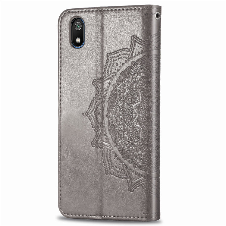 For Xiaomi Redmi 7A Halfway Mandala Embossing Pattern Horizontal Flip Leather Case with Holder & Card Slots & Wallet & Lanyard