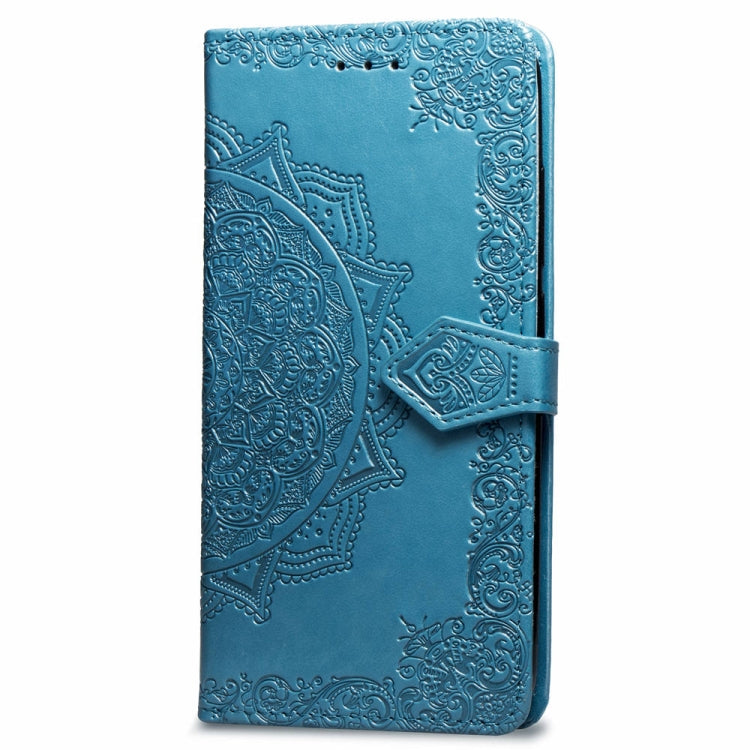 For Xiaomi Redmi 6A / Redmi 6 Halfway Mandala Embossing Pattern Horizontal Flip Leather Case with Holder & Card Slots & Wallet & Lanyard