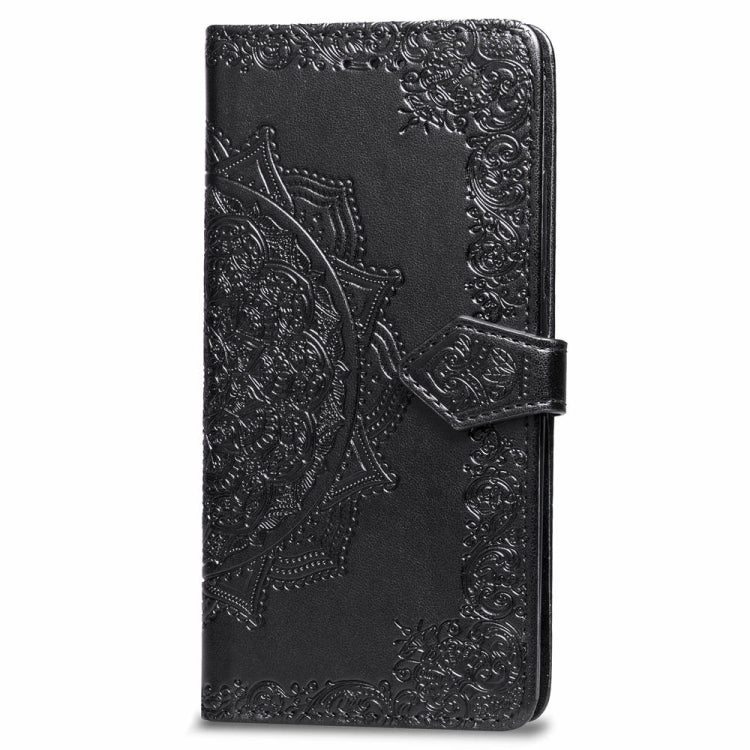 For Xiaomi Redmi 6A / Redmi 6 Halfway Mandala Embossing Pattern Horizontal Flip Leather Case with Holder & Card Slots & Wallet & Lanyard