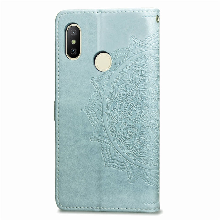 For Xiaomi Mi Max 3 Halfway Mandala Embossing Pattern Horizontal Flip Leather Case with Holder & Card Slots & Wallet & Lanyard