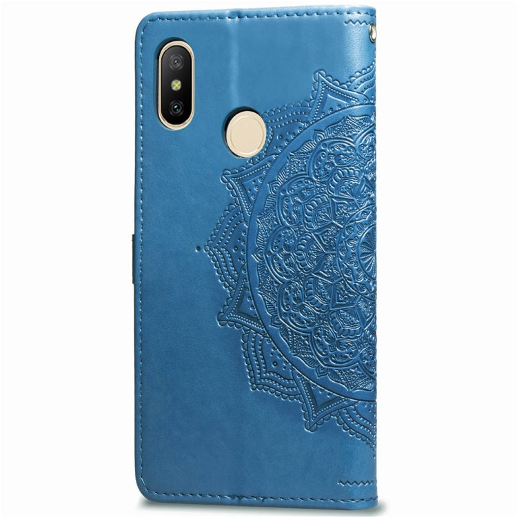 For Xiaomi Mi Max 3 Halfway Mandala Embossing Pattern Horizontal Flip Leather Case with Holder & Card Slots & Wallet & Lanyard