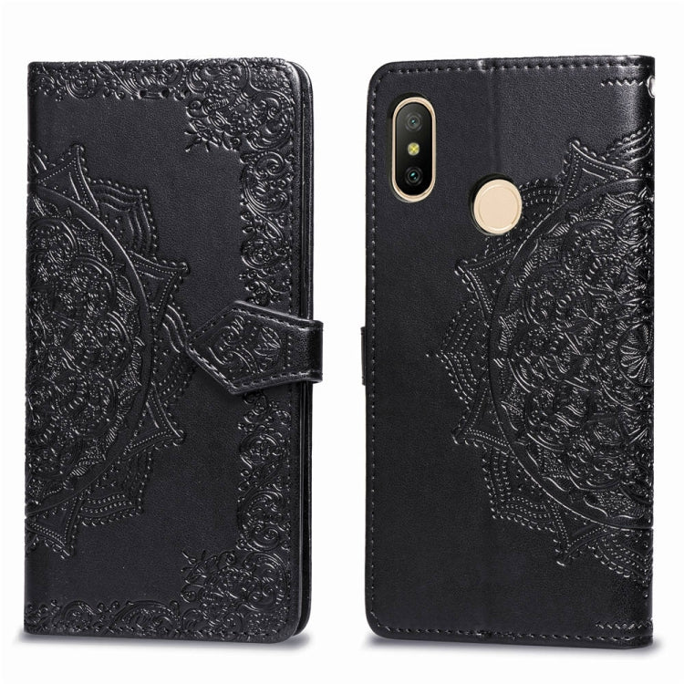 For Xiaomi Mi Max 3 Halfway Mandala Embossing Pattern Horizontal Flip Leather Case with Holder & Card Slots & Wallet & Lanyard