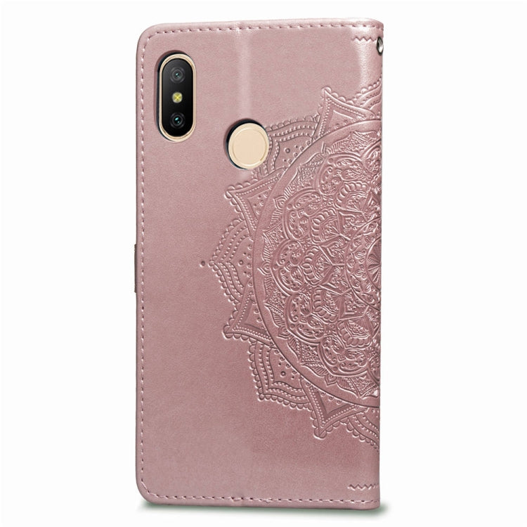For Xiaomi Mi Max 3 Halfway Mandala Embossing Pattern Horizontal Flip Leather Case with Holder & Card Slots & Wallet & Lanyard