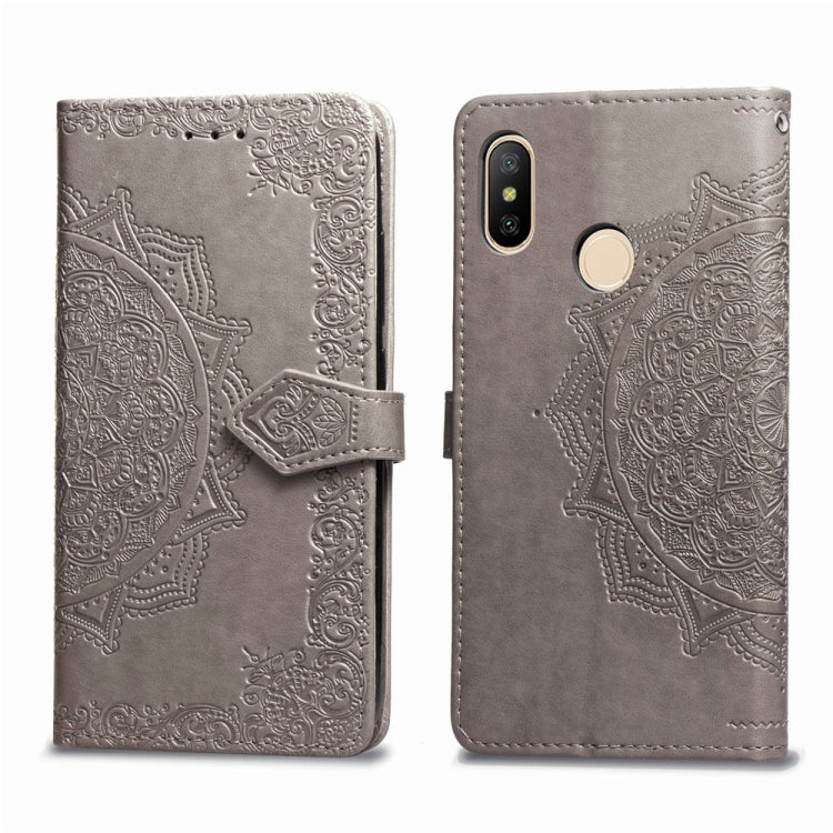 For Xiaomi Mi Max 3 Halfway Mandala Embossing Pattern Horizontal Flip Leather Case with Holder & Card Slots & Wallet & Lanyard