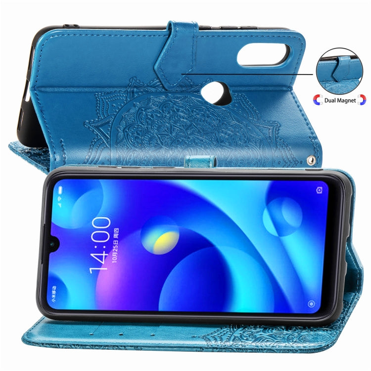 For Xiaomi Mi Play Halfway Mandala Embossing Pattern Horizontal Flip Leather Case with Holder & Card Slots & Wallet & Lanyard