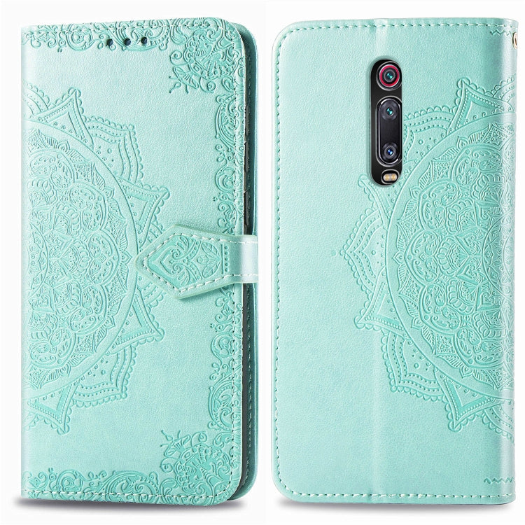 For Xiaomi Redmi K20 / K20 Pro Halfway Mandala Embossing Pattern Horizontal Flip Leather Case with Holder & Card Slots & Wallet & Lanyard