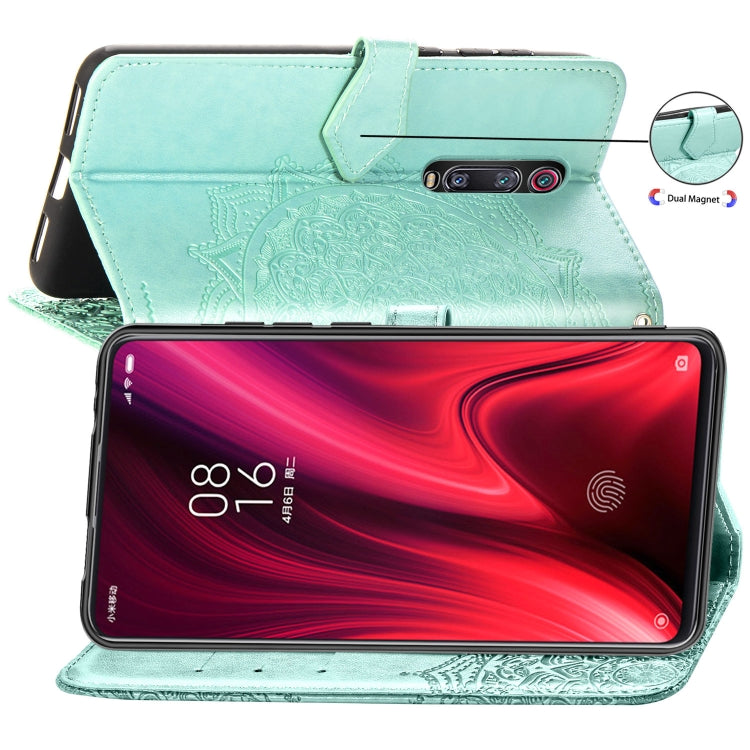 For Xiaomi Redmi K20 / K20 Pro Halfway Mandala Embossing Pattern Horizontal Flip Leather Case with Holder & Card Slots & Wallet & Lanyard