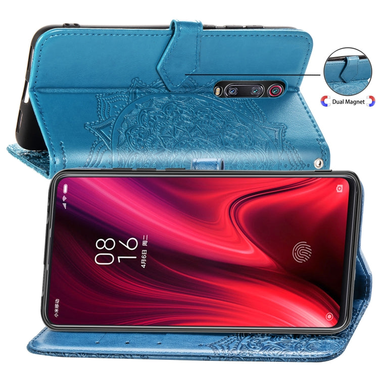 For Xiaomi Redmi K20 / K20 Pro Halfway Mandala Embossing Pattern Horizontal Flip Leather Case with Holder & Card Slots & Wallet & Lanyard