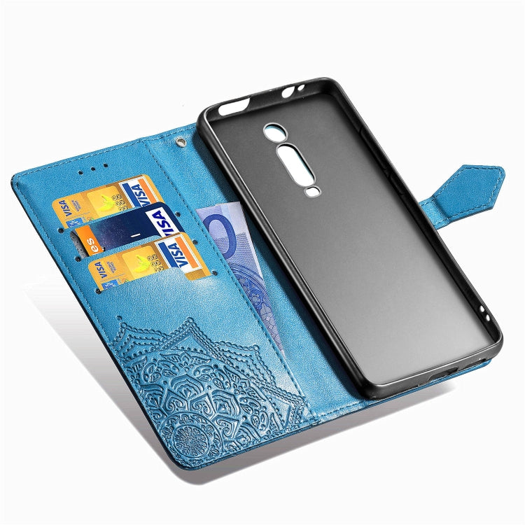 For Xiaomi Redmi K20 / K20 Pro Halfway Mandala Embossing Pattern Horizontal Flip Leather Case with Holder & Card Slots & Wallet & Lanyard