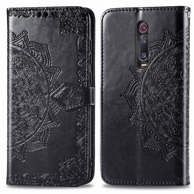For Xiaomi Redmi K20 / K20 Pro Halfway Mandala Embossing Pattern Horizontal Flip Leather Case with Holder & Card Slots & Wallet & Lanyard