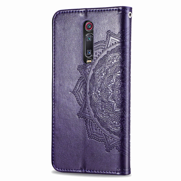 For Xiaomi Redmi K20 / K20 Pro Halfway Mandala Embossing Pattern Horizontal Flip Leather Case with Holder & Card Slots & Wallet & Lanyard