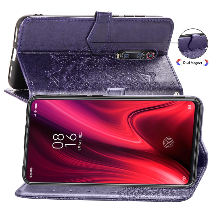 For Xiaomi Redmi K20 / K20 Pro Halfway Mandala Embossing Pattern Horizontal Flip Leather Case with Holder & Card Slots & Wallet & Lanyard