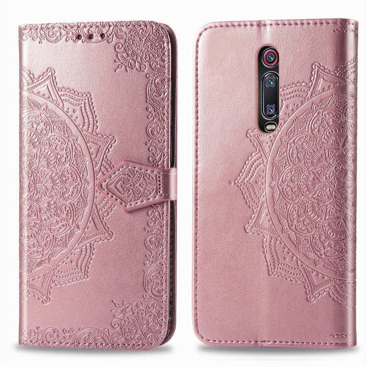 For Xiaomi Redmi K20 / K20 Pro Halfway Mandala Embossing Pattern Horizontal Flip Leather Case with Holder & Card Slots & Wallet & Lanyard