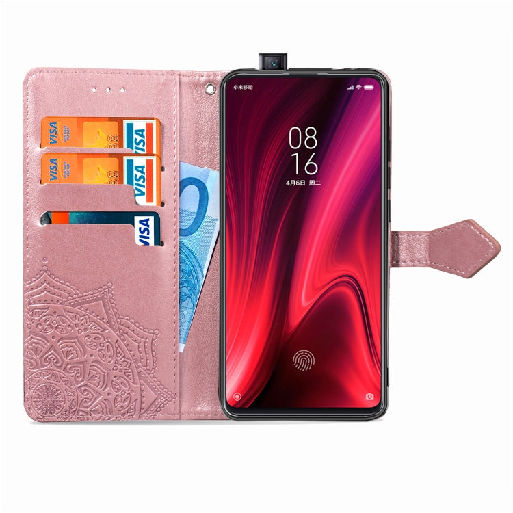 For Xiaomi Redmi K20 / K20 Pro Halfway Mandala Embossing Pattern Horizontal Flip Leather Case with Holder & Card Slots & Wallet & Lanyard