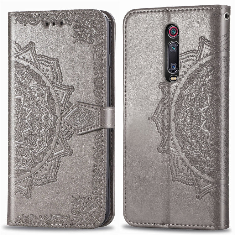 For Xiaomi Redmi K20 / K20 Pro Halfway Mandala Embossing Pattern Horizontal Flip Leather Case with Holder & Card Slots & Wallet & Lanyard