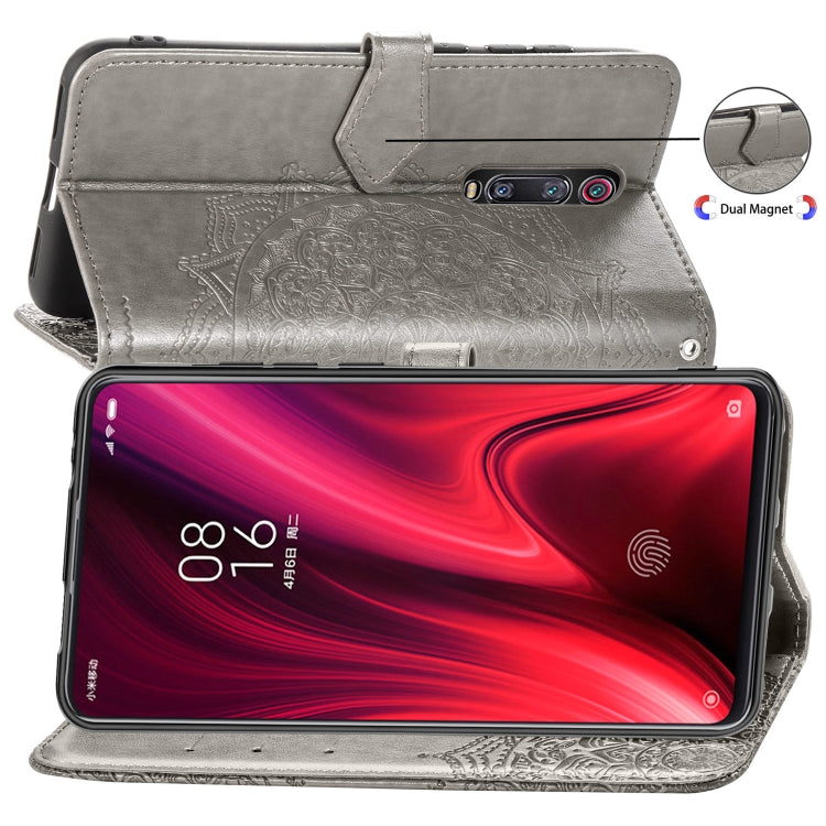 For Xiaomi Redmi K20 / K20 Pro Halfway Mandala Embossing Pattern Horizontal Flip Leather Case with Holder & Card Slots & Wallet & Lanyard