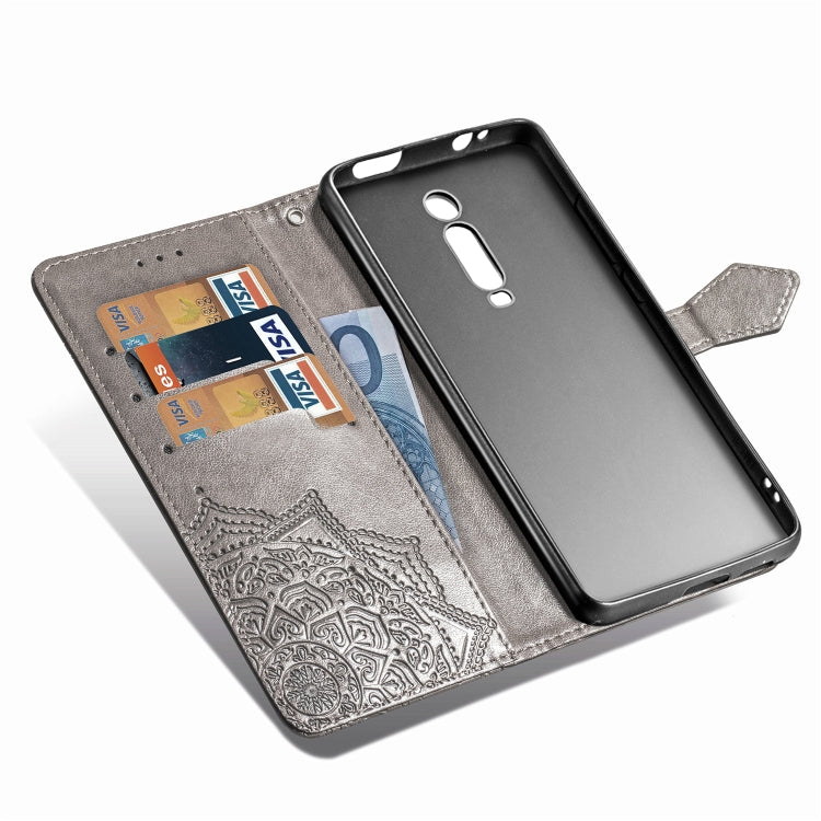For Xiaomi Redmi K20 / K20 Pro Halfway Mandala Embossing Pattern Horizontal Flip Leather Case with Holder & Card Slots & Wallet & Lanyard