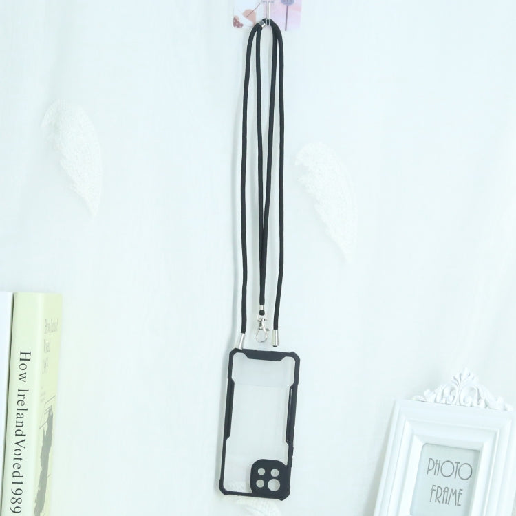 For Xiaomi Mi 11 Lite Acrylic + Color TPU Shockproof Case with Neck Lanyard