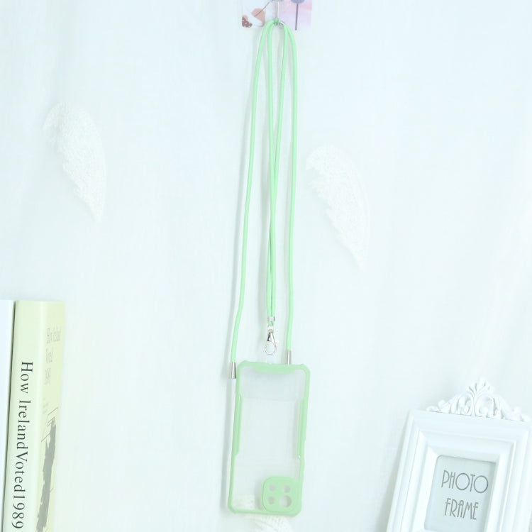 For Xiaomi Mi 11 Lite Acrylic + Color TPU Shockproof Case with Neck Lanyard