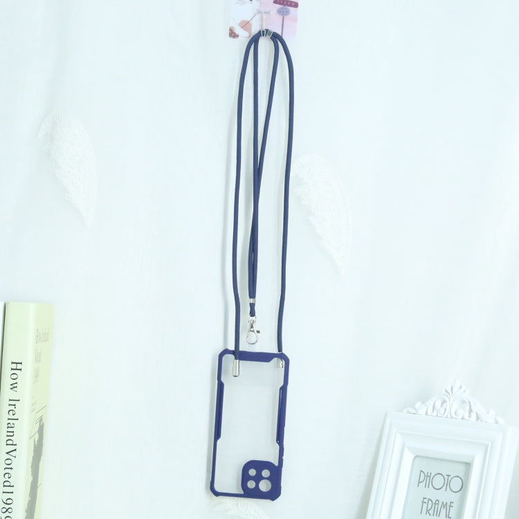 For Xiaomi Mi 11 Lite Acrylic + Color TPU Shockproof Case with Neck Lanyard