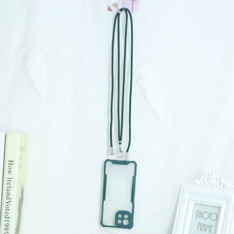 For Xiaomi Mi 11 Lite Acrylic + Color TPU Shockproof Case with Neck Lanyard