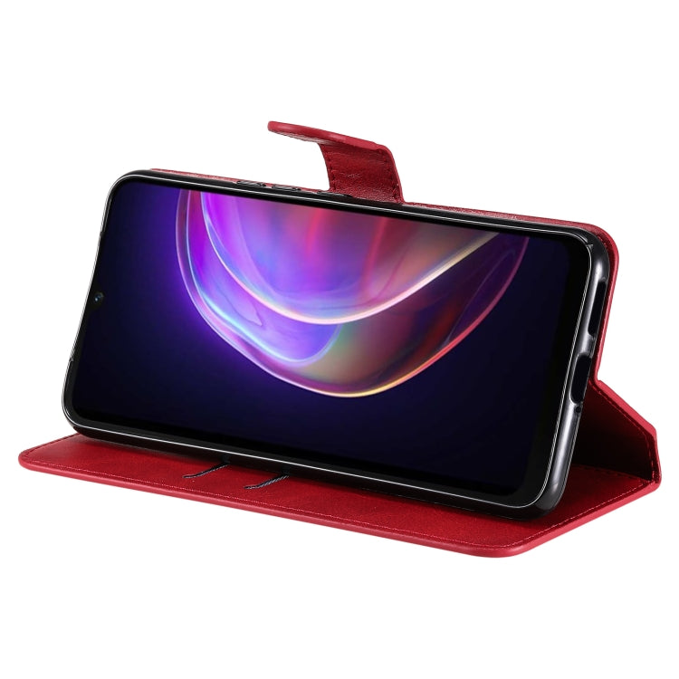 Classic Calf Texture PU + TPU Horizontal Flip Leather Case with Holder & Card Slots & Wallet For vivo V21