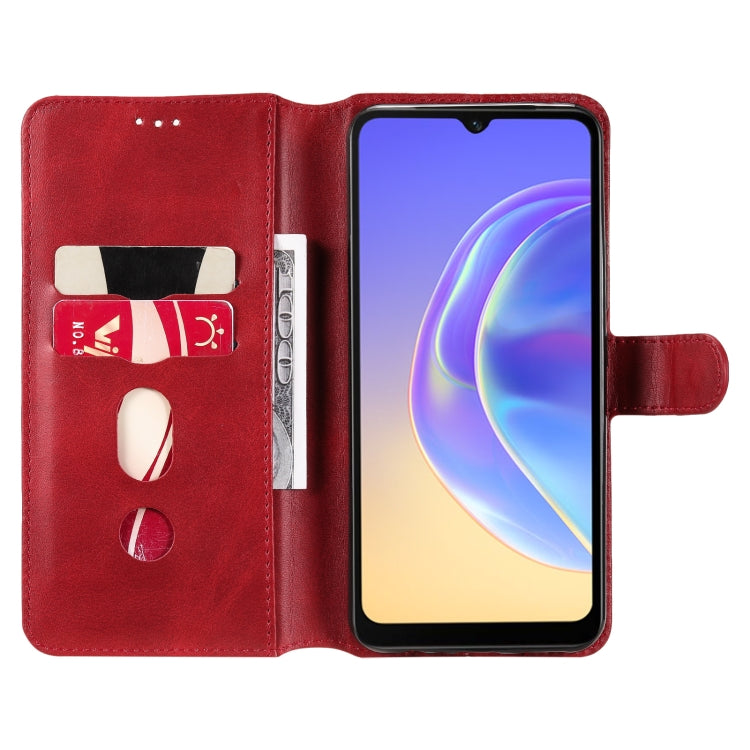 Classic Calf Texture PU + TPU Horizontal Flip Leather Case with Holder & Card Slots & Wallet For vivo V21e