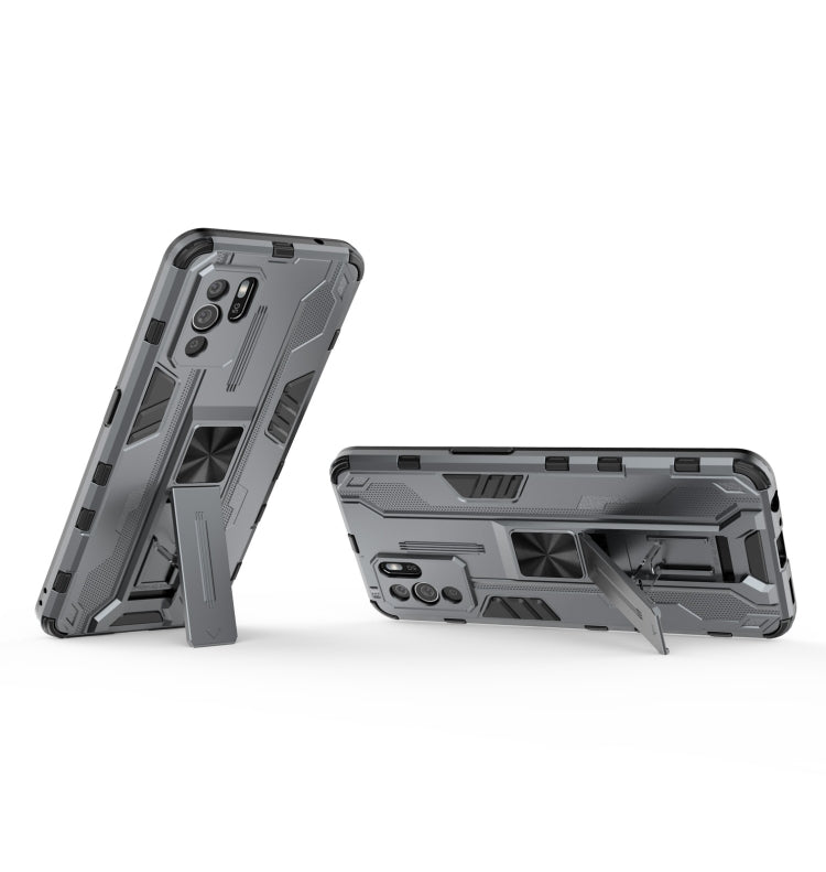 For OPPO Reno6 Z Supersonic PC + TPU Shock-proof Protective Case with Holder