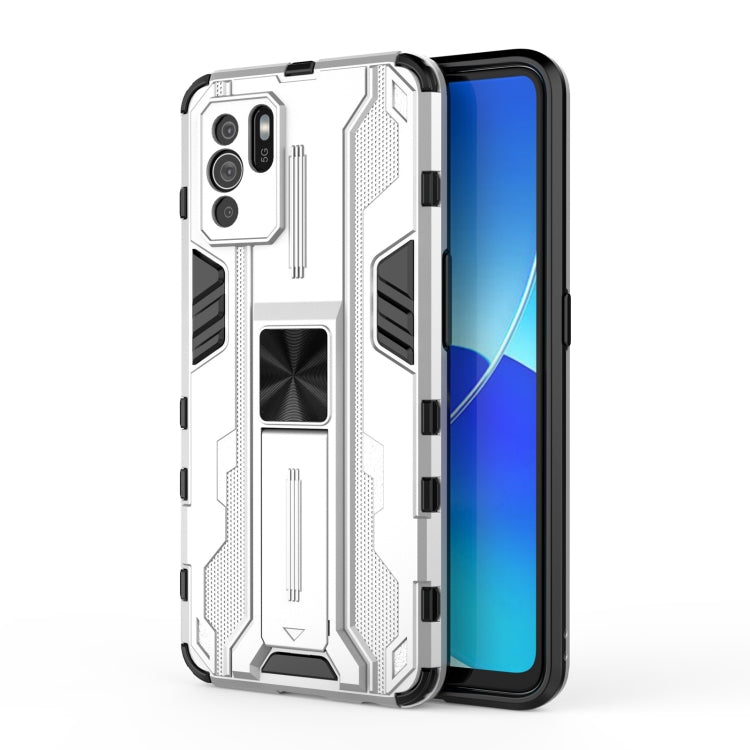For OPPO Reno6 Z Supersonic PC + TPU Shock-proof Protective Case with Holder