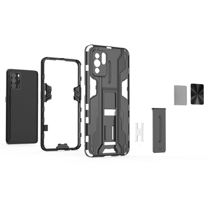For OPPO Reno6 Z Supersonic PC + TPU Shock-proof Protective Case with Holder