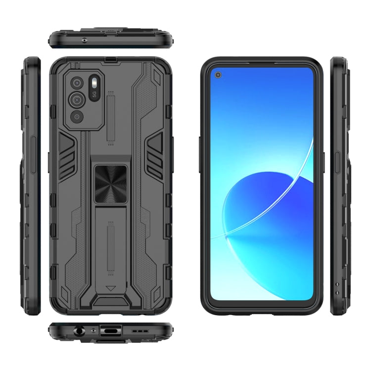 For OPPO Reno6 Z Supersonic PC + TPU Shock-proof Protective Case with Holder
