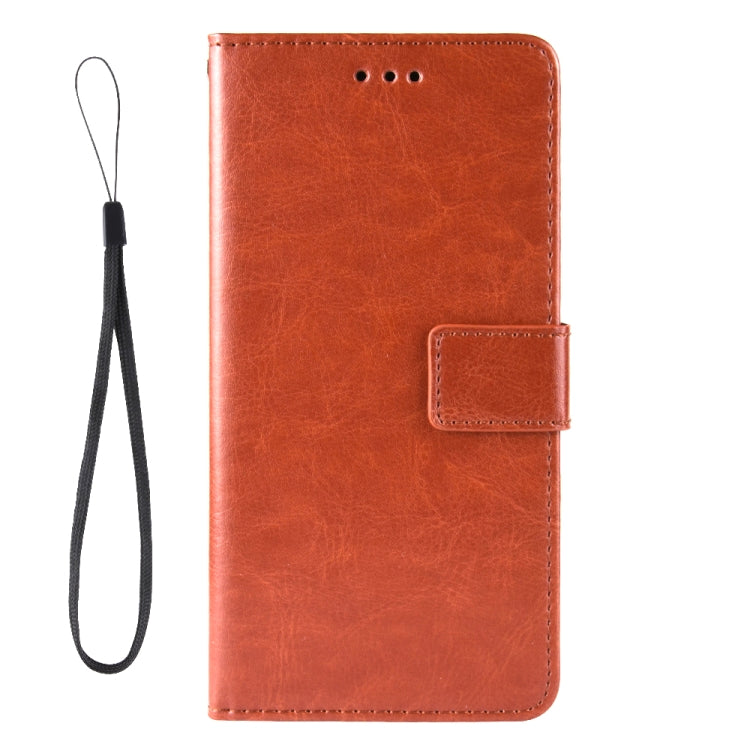 For OPPO A16 Crazy Horse Texture Horizontal Flip Leather Case with Holder & Card Slots & Lanyard