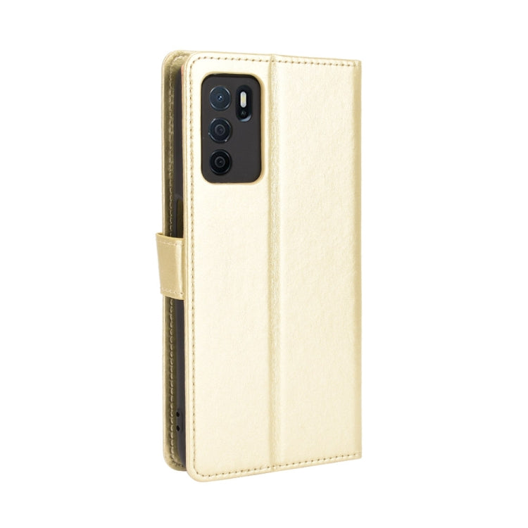 For OPPO A16 Crazy Horse Texture Horizontal Flip Leather Case with Holder & Card Slots & Lanyard