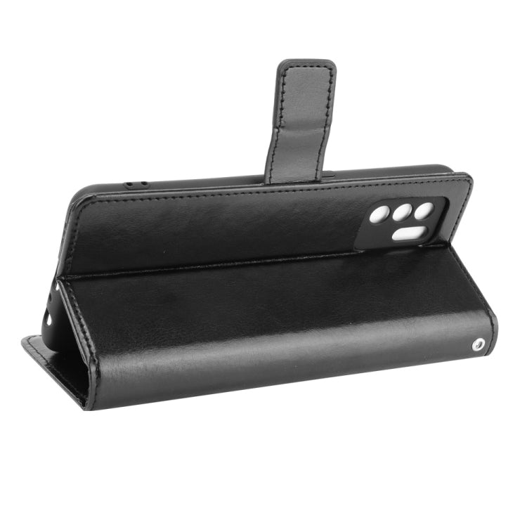 For OPPO Reno6 Z Crazy Horse Texture Horizontal Flip Leather Case with Holder & Card Slots & Lanyard