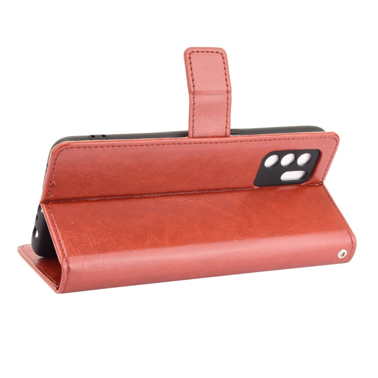 For OPPO Reno6 Z Crazy Horse Texture Horizontal Flip Leather Case with Holder & Card Slots & Lanyard