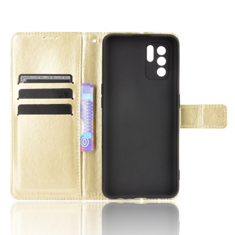 For OPPO Reno6 Z Crazy Horse Texture Horizontal Flip Leather Case with Holder & Card Slots & Lanyard