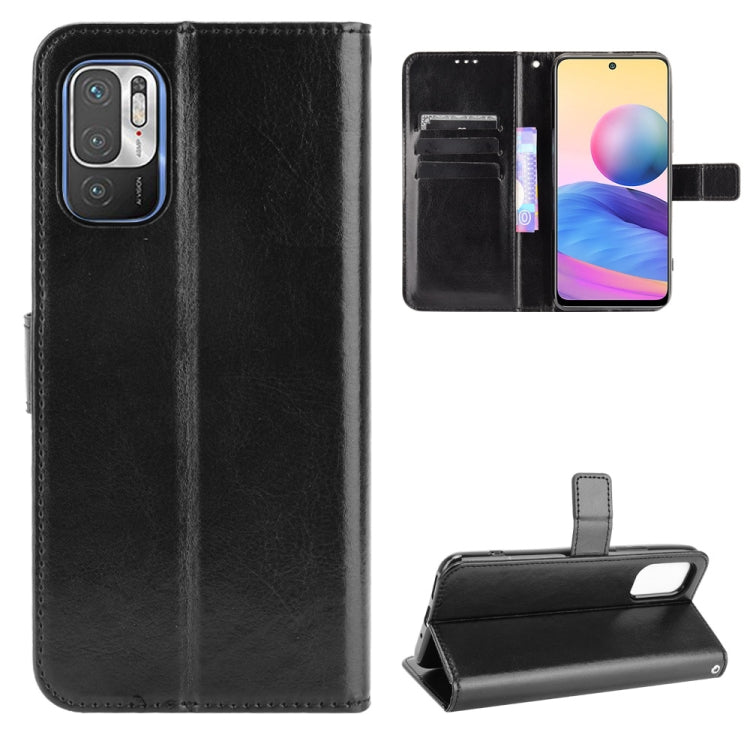 For Xiaomi Redmi Note 10 JP Version Crazy Horse Texture Horizontal Flip Leather Case with Holder & Card Slots & Lanyard