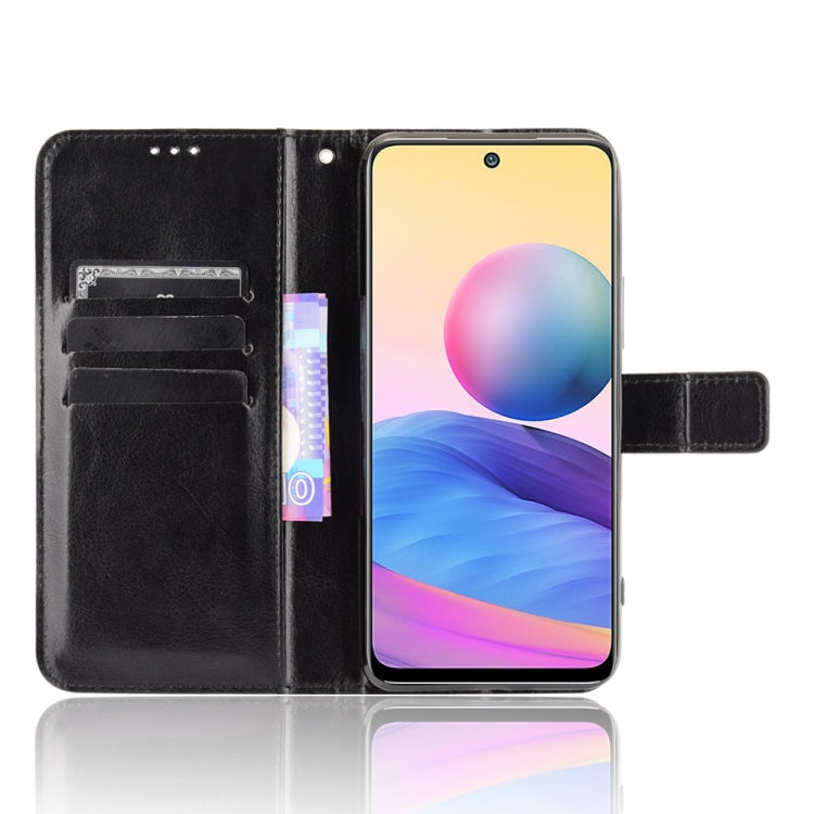 For Xiaomi Redmi Note 10 JP Version Crazy Horse Texture Horizontal Flip Leather Case with Holder & Card Slots & Lanyard