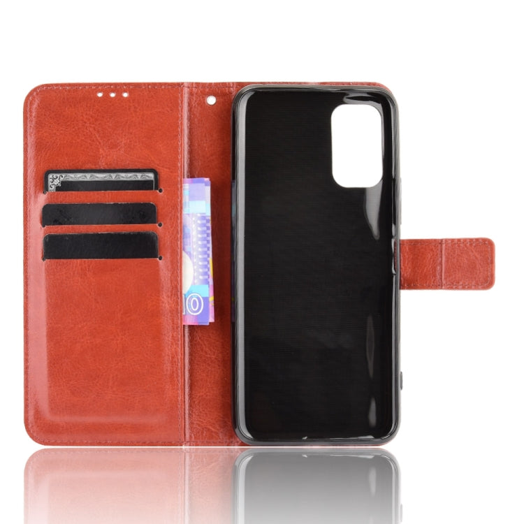 For Xiaomi Redmi Note 10 JP Version Crazy Horse Texture Horizontal Flip Leather Case with Holder & Card Slots & Lanyard