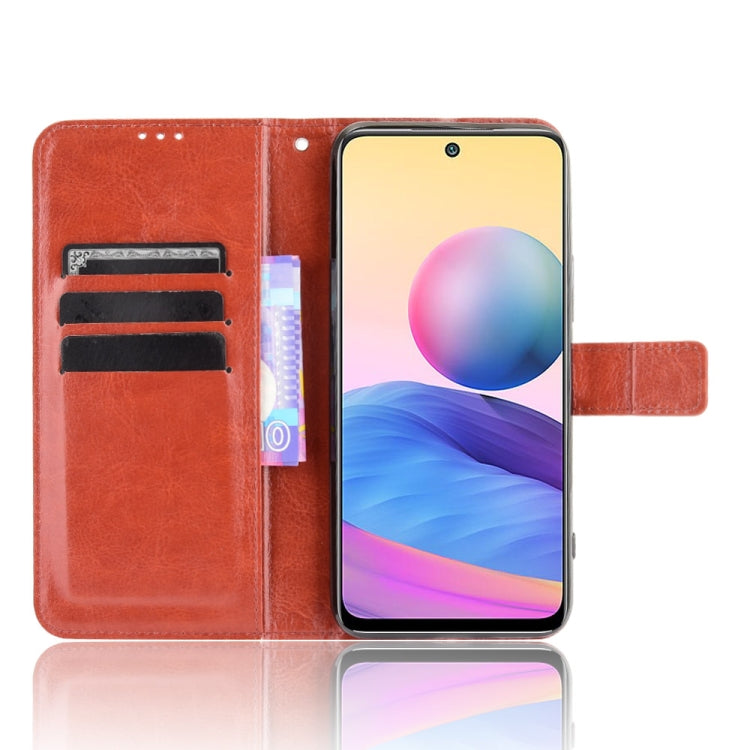 For Xiaomi Redmi Note 10 JP Version Crazy Horse Texture Horizontal Flip Leather Case with Holder & Card Slots & Lanyard