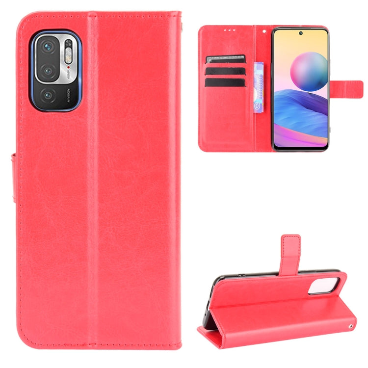For Xiaomi Redmi Note 10 JP Version Crazy Horse Texture Horizontal Flip Leather Case with Holder & Card Slots & Lanyard