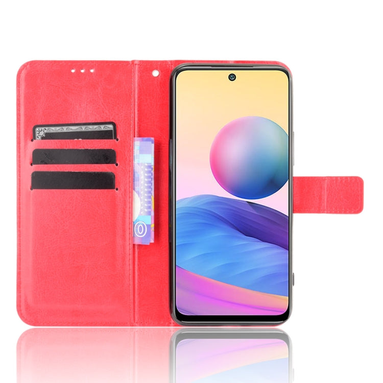 For Xiaomi Redmi Note 10 JP Version Crazy Horse Texture Horizontal Flip Leather Case with Holder & Card Slots & Lanyard