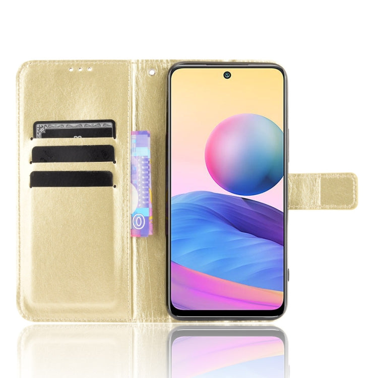 For Xiaomi Redmi Note 10 JP Version Crazy Horse Texture Horizontal Flip Leather Case with Holder & Card Slots & Lanyard